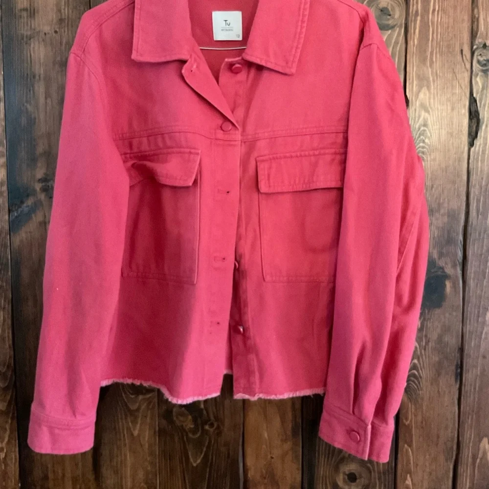 Women's Raspberry Pink Jacket - Picture 3 of 5
